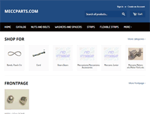 Tablet Screenshot of meccparts.com